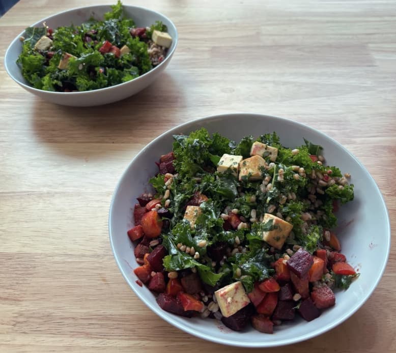 A spread of home-cooked bowls by a Homemade cook.