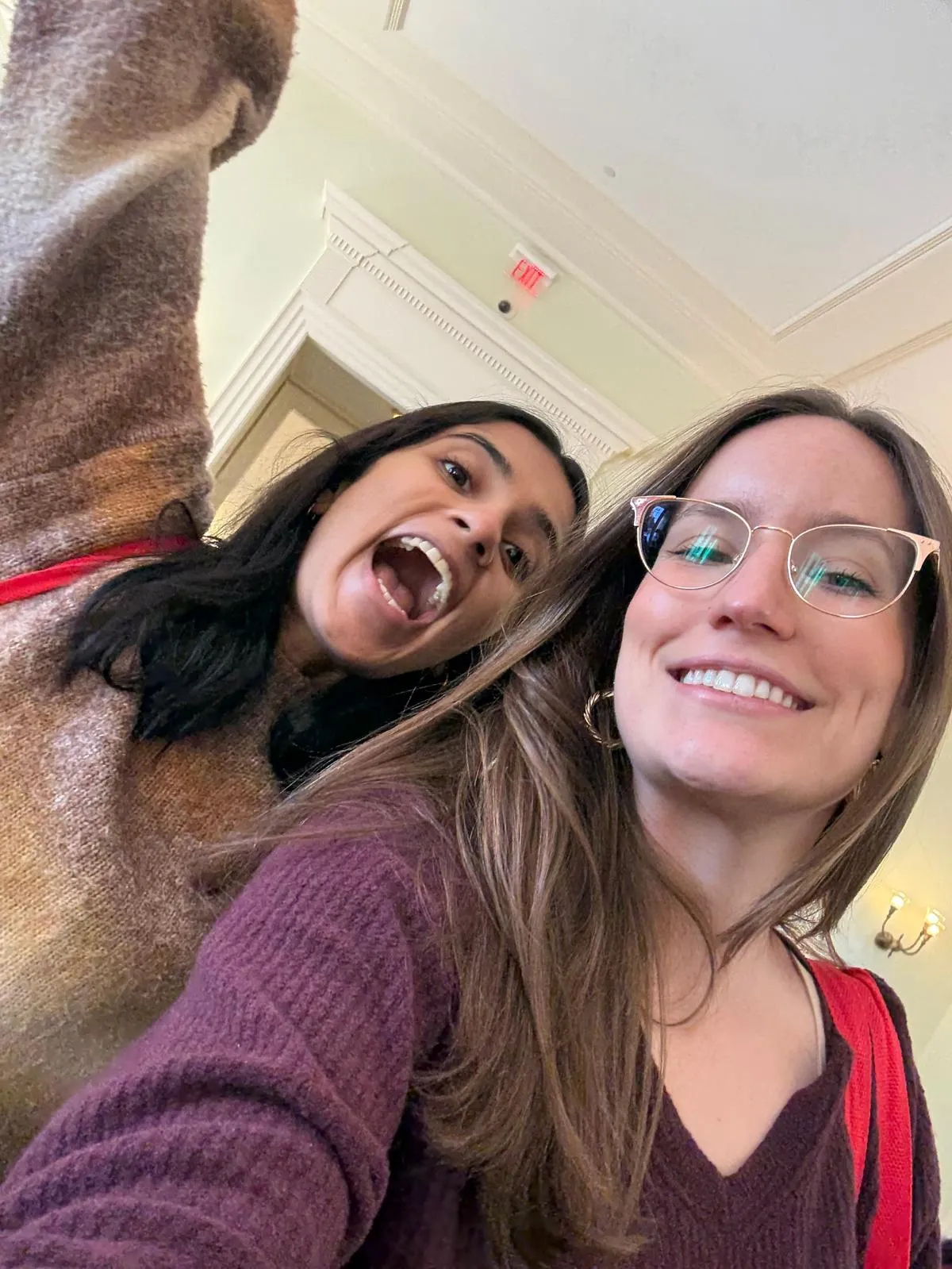 Kelly and Pooja together at HBS.